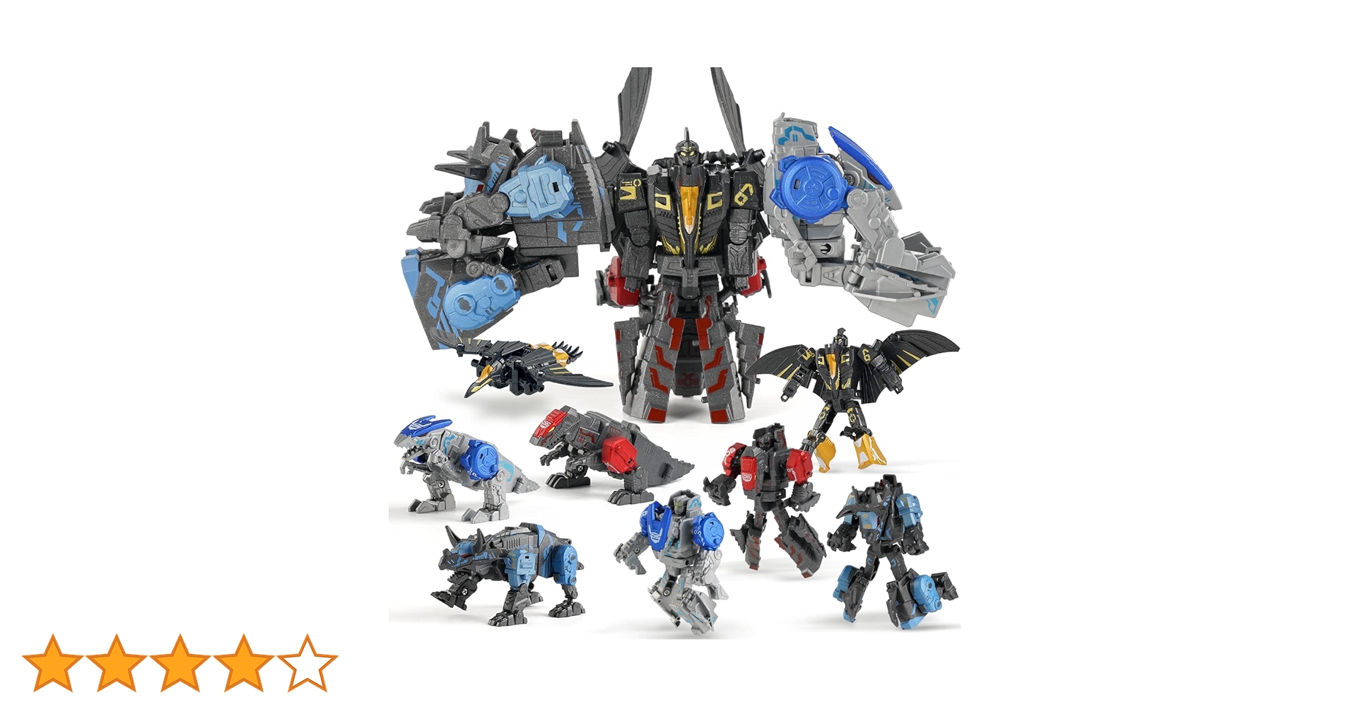 Amazon.co.jp: 11 形状 恐竜 変形ロボット おもちゃ 子供用 6歳以上 4